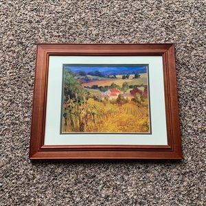 Framed “Vinyard Hill” By Philip Craig